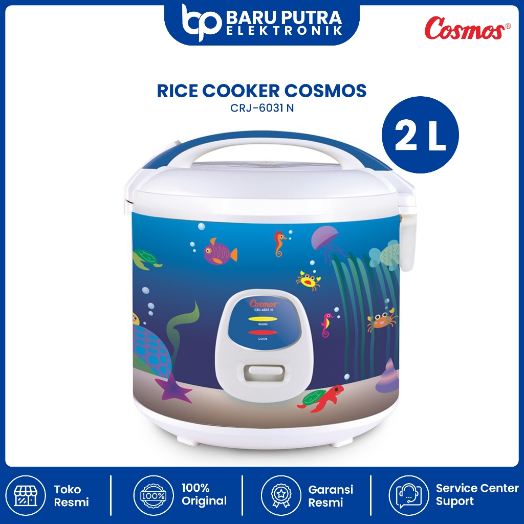 Cosmos Rice Cooker Harmond Magic Com 2 Liter Harmond Cosmos CRJ-6031N CRJ 6031 N