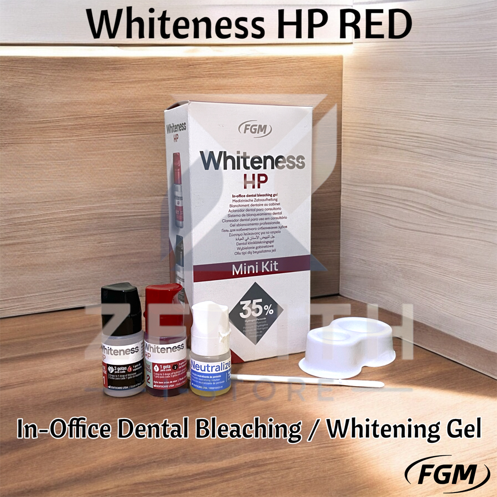 Whiteness HP RED 35% Bleaching FGM Bleaching Red Pemutih Gigi Dental Whitening Teeth Tanpa Sinar Opa