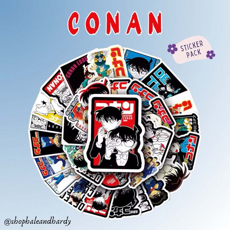 

Detective Conan Sticker Pack | Stiker Kartun Anime Jepang Manga Detektif Conan Die Cut Stickers Vinyl Waterproof
