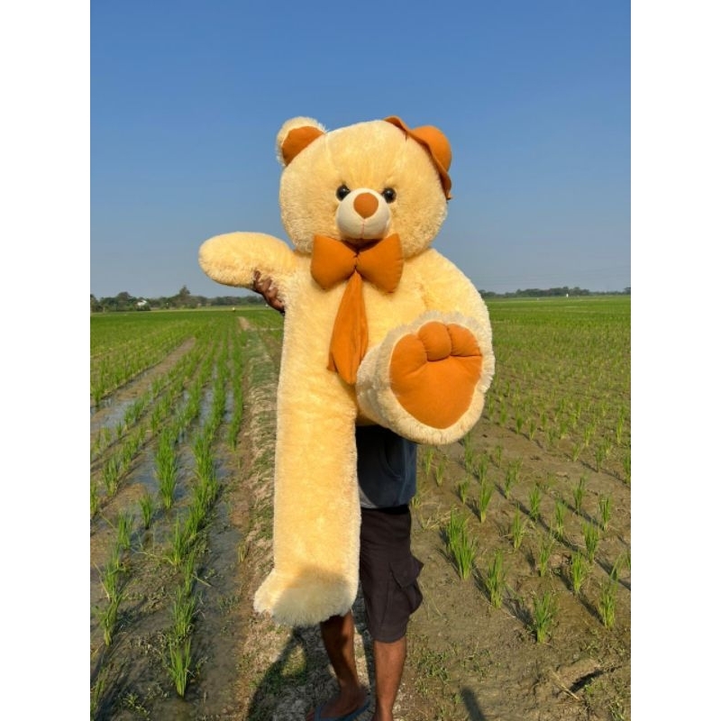 Boneka Teddy Bear Topi Pita Jayen 1.2m
