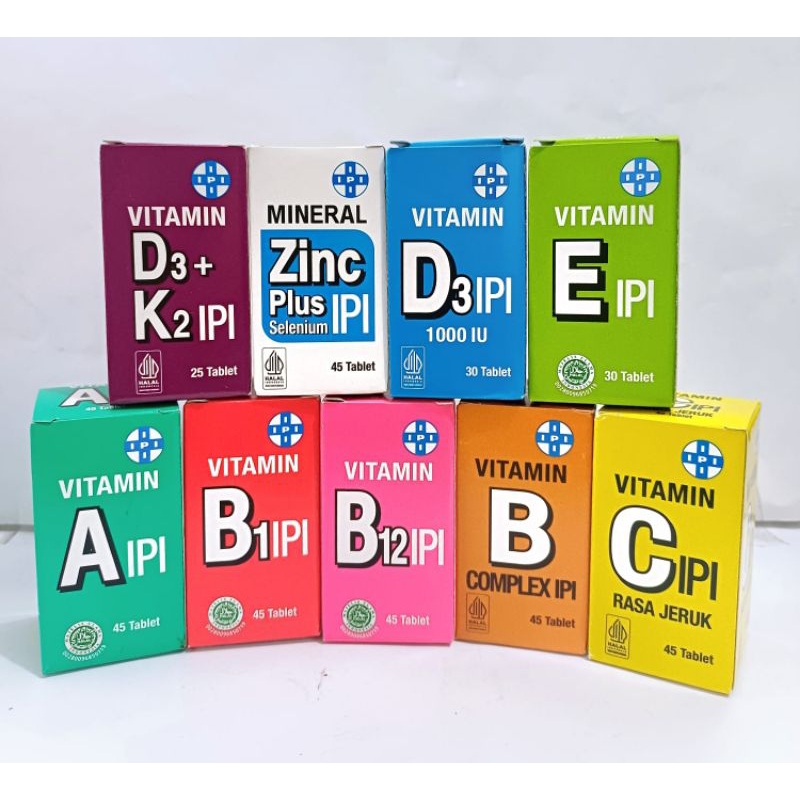 Vitamin IPI ( Vit. A / Vit. B1 / Vit. B12 / Vit. Bcomp / Vit. C / Vit. D3 1000iu / Vit. E / Vit. D3+
