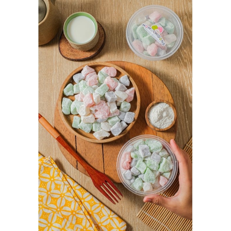 

Mochi Polos Rasa Buah | Mochi Topping Yogurt | Mochi Salju 4 Rasa ukuran 250 dan 500 Gram