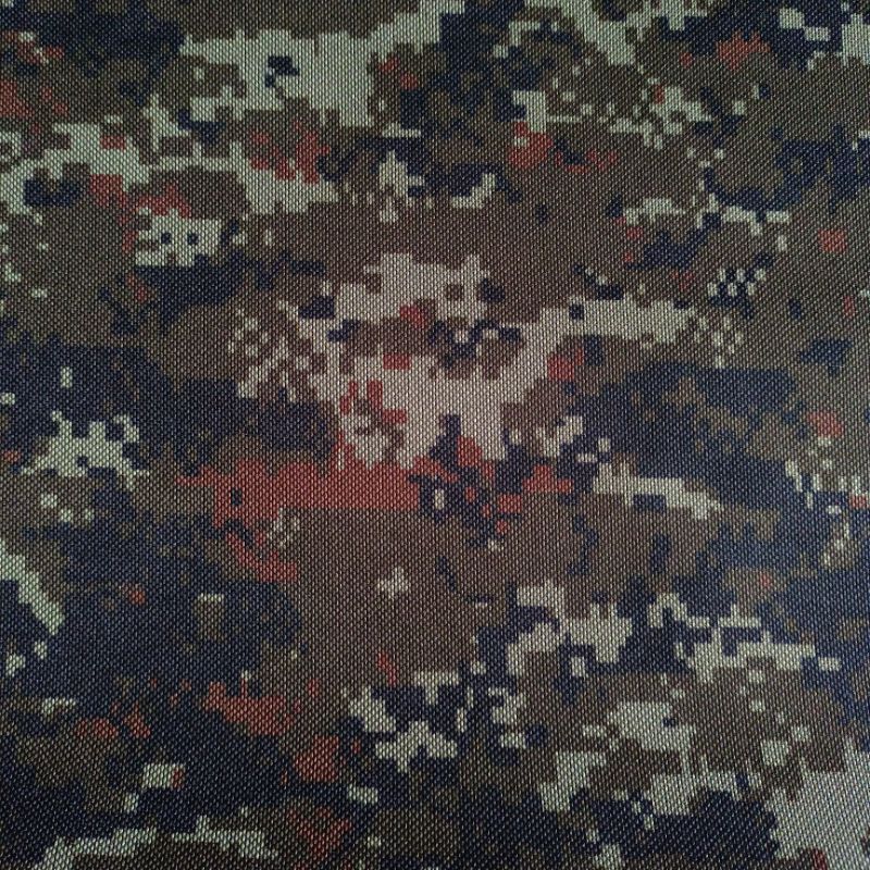 600 D Digital Loreng Kombinasi Warna Hijau Hitam coklat Per 1 meter