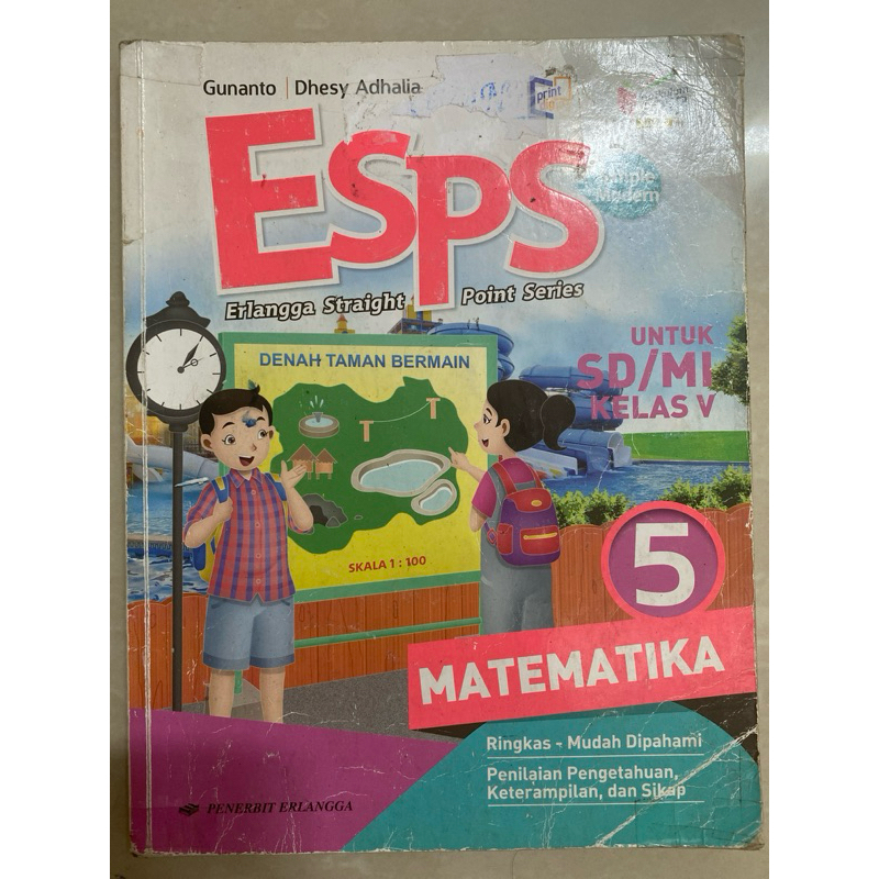 ESPS Matematika Untuk SD,/MI Kelas 5 Kurikulum 2013  Edisi Revisi Erlangga (BEKAS)