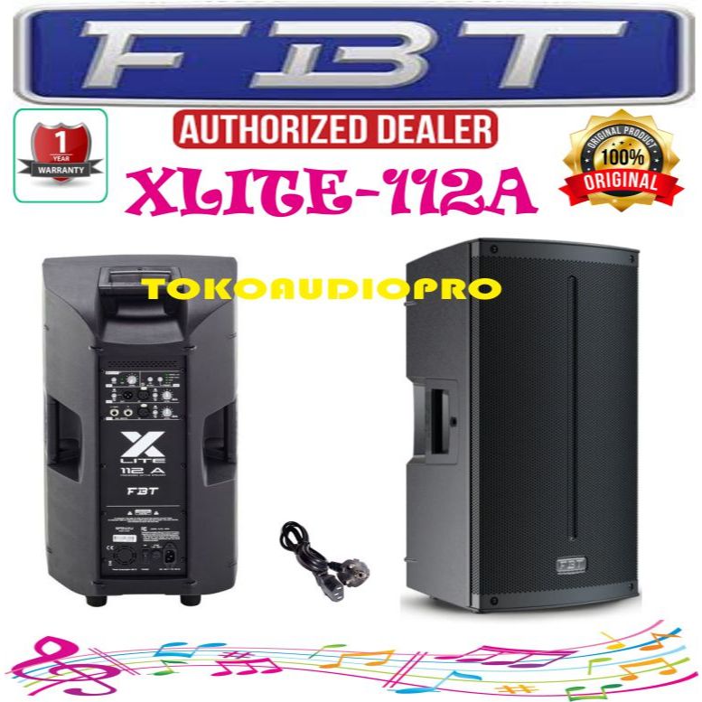 Speaker FBT XLITE112A 12"Powered Speaker with Bluetooth Speaker Aktif X-Lite 112A