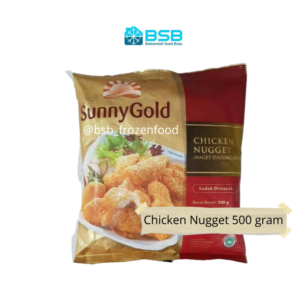 

SUNNY GOLD Chicken Nugget Original 500 gr Naget Ayam Crispy 500 gram