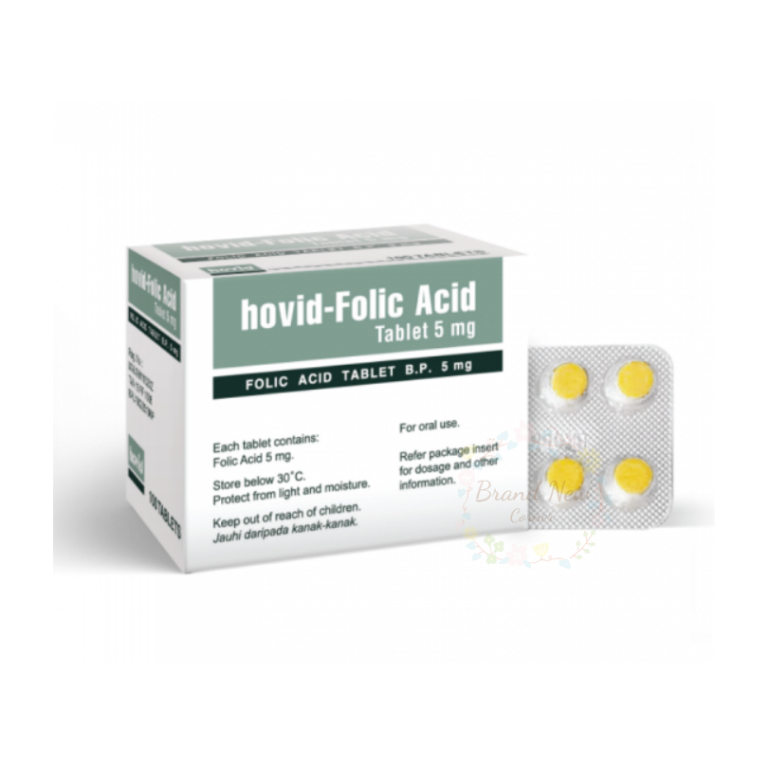 [READY STOCK] Hovid-Folic Acid Tablet 5mg - Malaysia