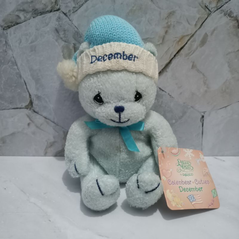 Boneka Vintage Teddy Bear December Calenbear Cuties Original Precious Moment Newtag