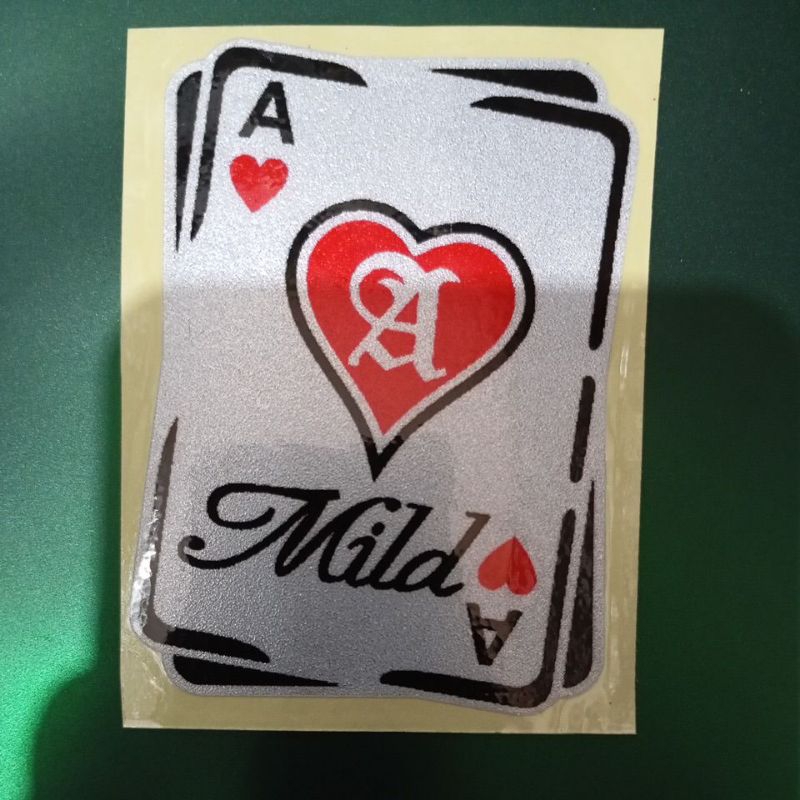 

stiker gambar kartu mild