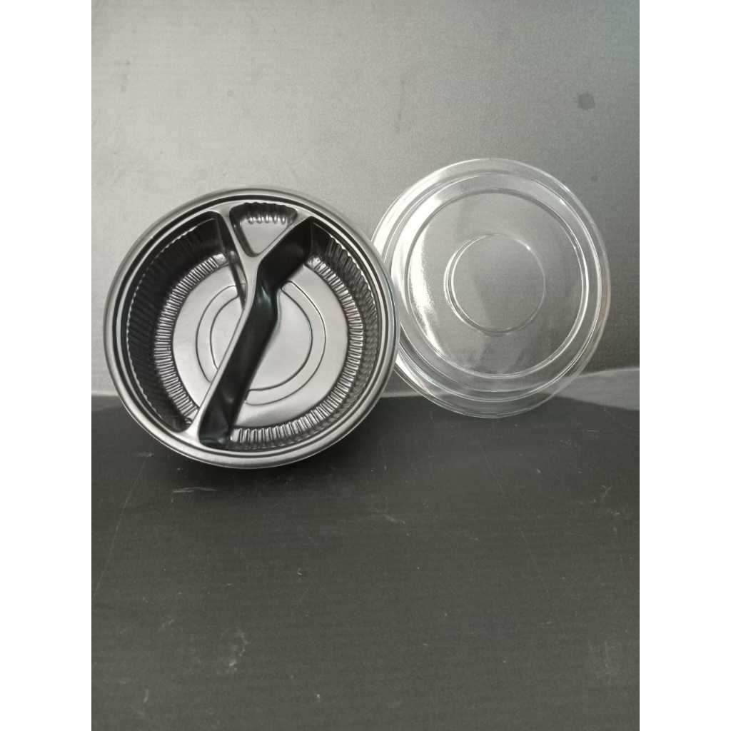 ECER Mika bento bulat mika box nasi mangkok sekat