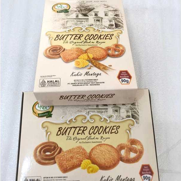 

SS - Butter cookies denex 90 gram 1 dus isi 24 pcs / Denex butter cookies