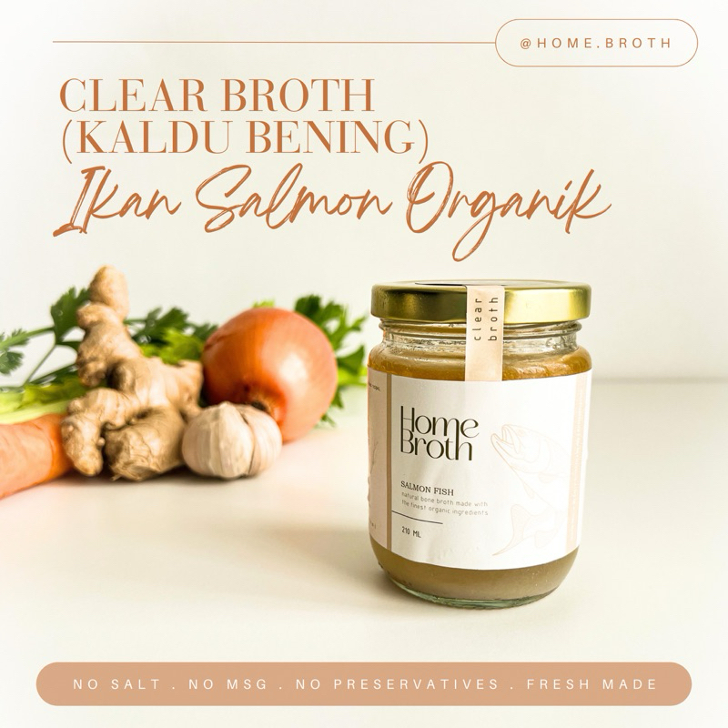 

Clear Homebroth Premium Organic Salmon Bone Broth