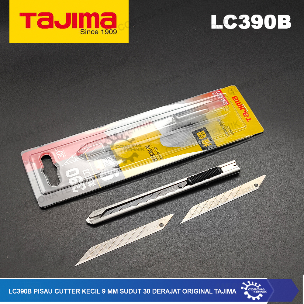 

Original Tajima - LC390B Pisau Cutter Kecil 9 mm Sudut 30 Derajat