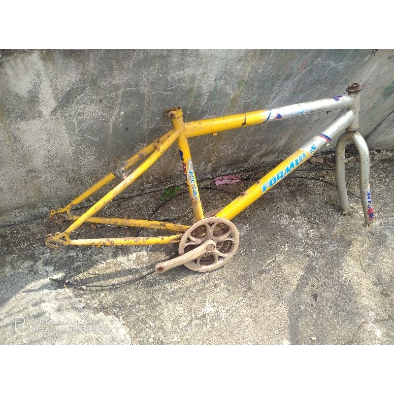 Frame Fork Sepeda MTB 26 FORMULA VINTAGE SIZE FRAME 17 INCH REAL PICT