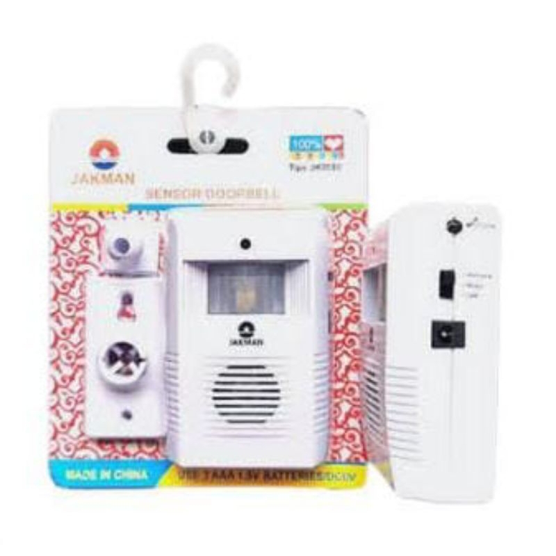 Bel sensor infra merah JK 8008 Jakman Bell Pintu Bel anti maling bel sensor gerak bel tamu bel toko