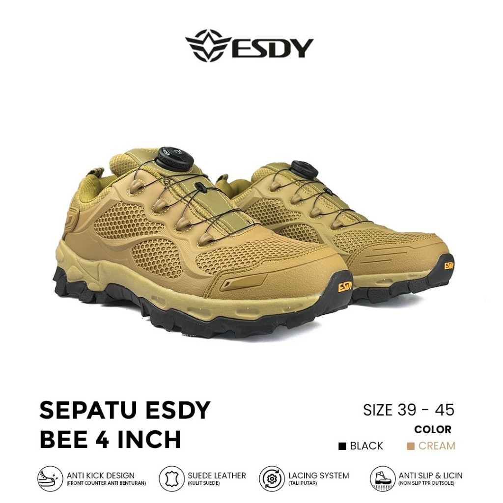 Sepatu Tactical Esdy Bee Boots Outdoor Pria Ringan Anti Slip Hiking Tactical