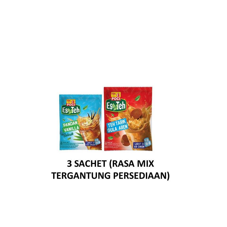 

Gimmick - Es Teh Poci 3 sachet ( Rasa campur sesuai persediaan)