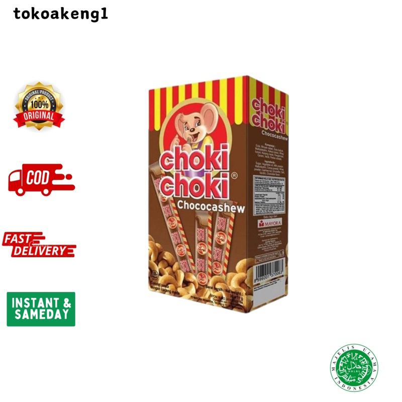 

CHOKI CHOKI Chococashew Stick (10 GR x 20 PCS)