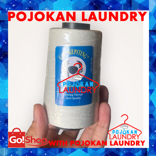 Benang Jahit Karung/Benang Karung Cap Kepiting/Benang NEW HOME/Benang Karung POLYSTER Putih