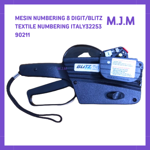 

Blitz Textile Labeling Machine Model 2253/ Mesin Numbering / atal pasang nomor konveksi M.J.M-90211