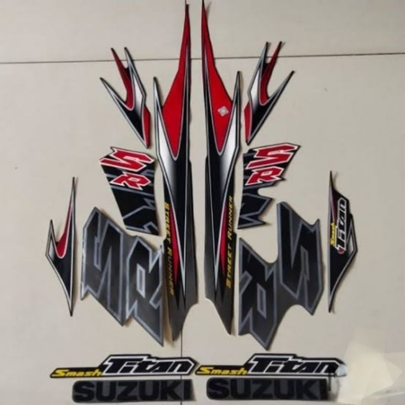 Stiker Striping Motor SUZUKI SMASH TITAN 2011 Sticker Lis Body Standar