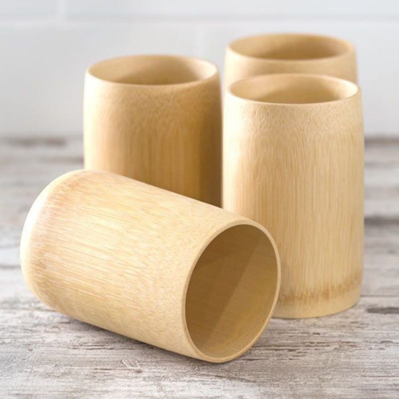 4pcs gelas bambu,4 pcs gelas bambu terlaris, gelas bambu paling diminati.