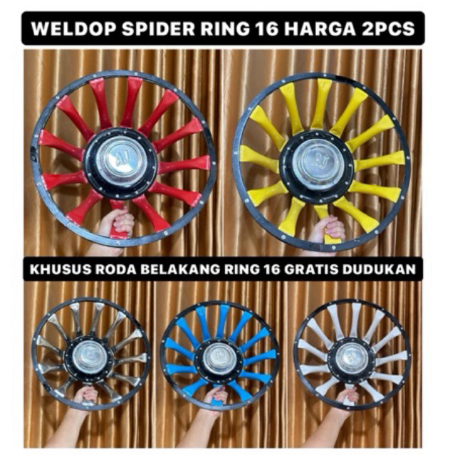 weldop spider AJ Ring 16 belakang model pipa