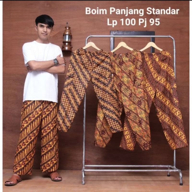 Celana panjang pria Celana panjang wanita, Celana batik betawi panjang pria dan wanitaa