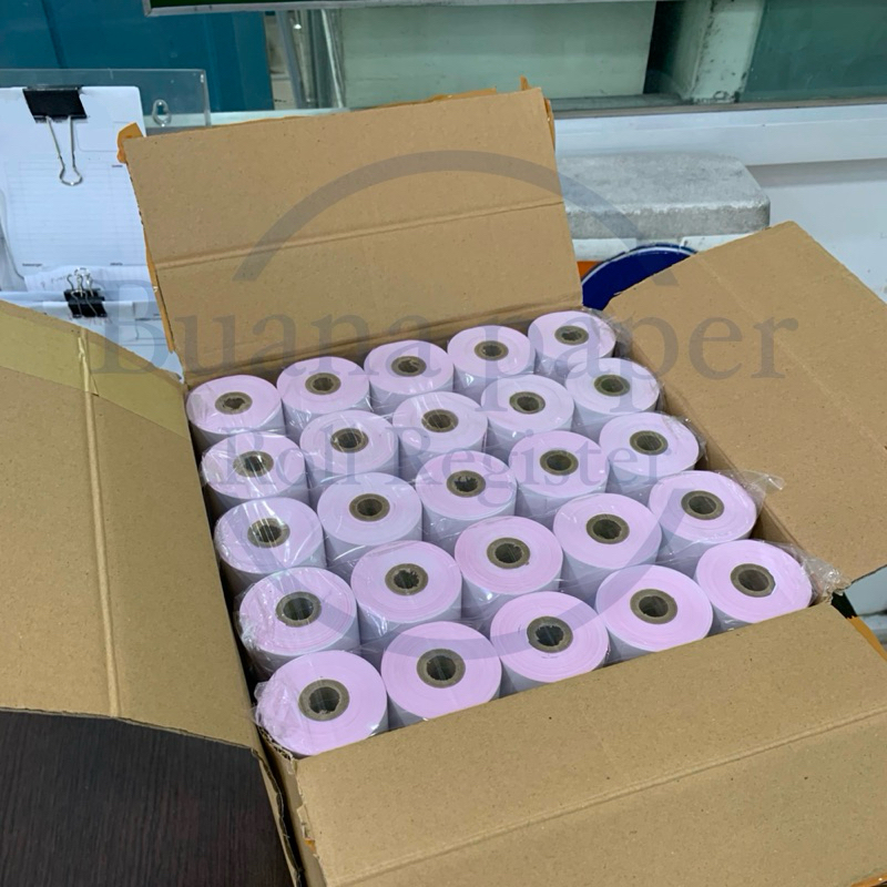 

Kertas NCR 2PLY 75X60 (isi 10roll) untuk mesin EPSON TMU220