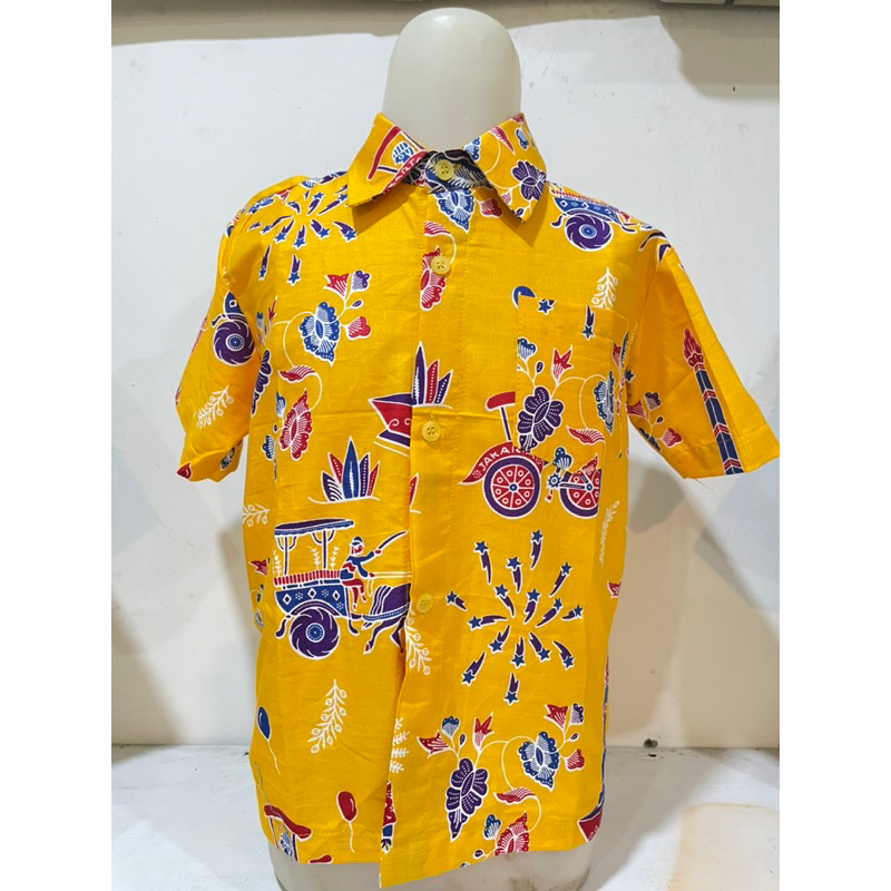 READY STOK BAJU BATIK ONDEL-ONDEL / BATIK SERAGAM SEKOLAH
