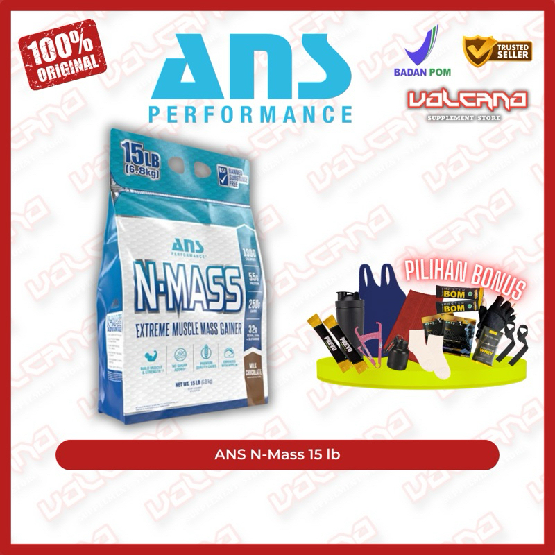 ANS Performance N-Mass 15 lb lbs  N Mass gain weight gainer bulking