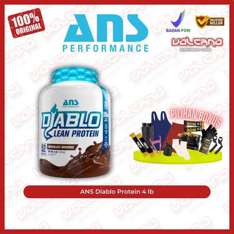 ANS Diablo Protein 4 lb lbs whey fat burner thermogenic concentrate isolate casein carnitine BPOM