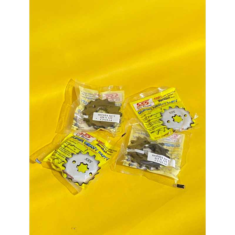 (bayar ditempat) Ger Gear Depan SSS RACING Tripel S 415 428 ukuran  14 15  CB GL MEGAPRO TIGER CB150
