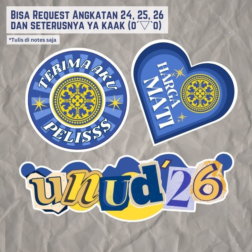 

STIKER CAMABA UNUD - UNIVERSITAS UDAYANA KAMPUS STICKER LAPTOP IPAD BUKU CERMIN MOBIL MOTOR CASING KESING CASE HANDPHONE HP SETIKER PTN