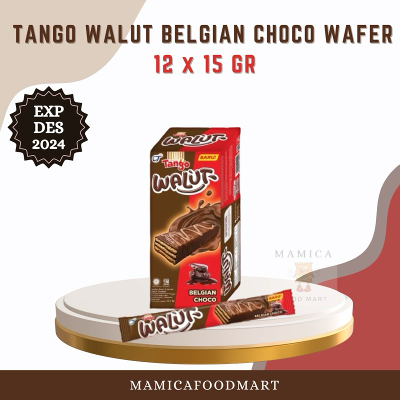 

WAFER TANGO WALUT 12x15G BELGIAN CHOCO