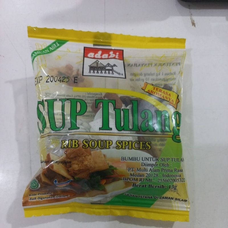 

Adabi Rempah Bumbu Sop Tulang 13gr | Adabi Rib Soup Spices