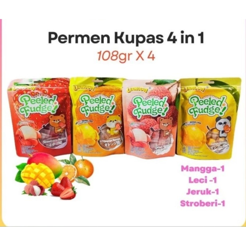 

Permen Buah Kupas Lunak LIANGGUI Peeled Fudge / Permen Buah Aneka Rasa