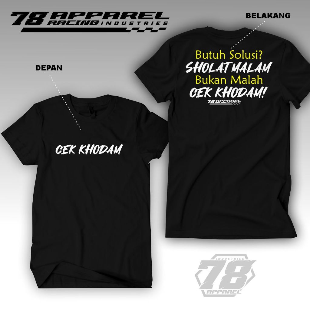Kaos CEK KH0DAM - Tshirt Cek Kh0dam Distro Cotton Combed Tebal Adem Nyaman Dipakai Pria Wanita