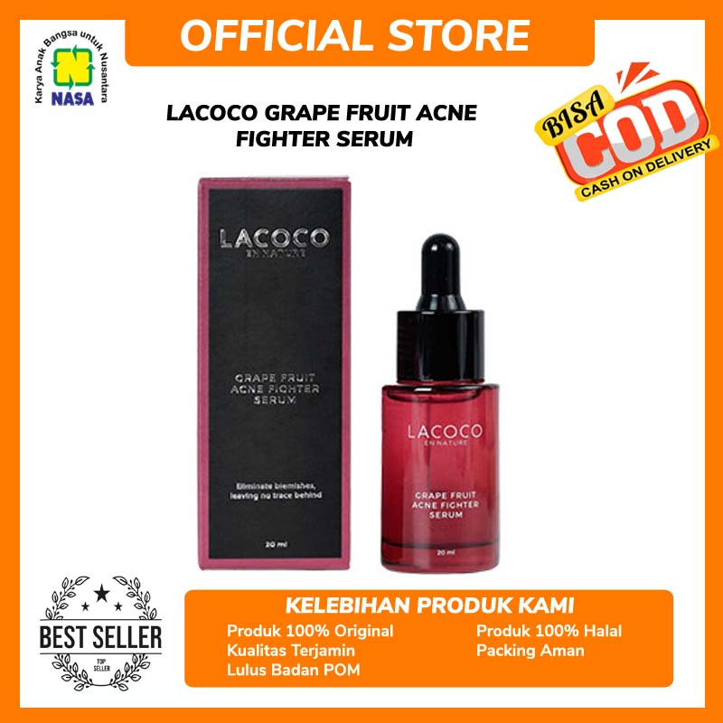 Lacoco Grape Fruit Acne Fighter Serum Nasa 20ml
