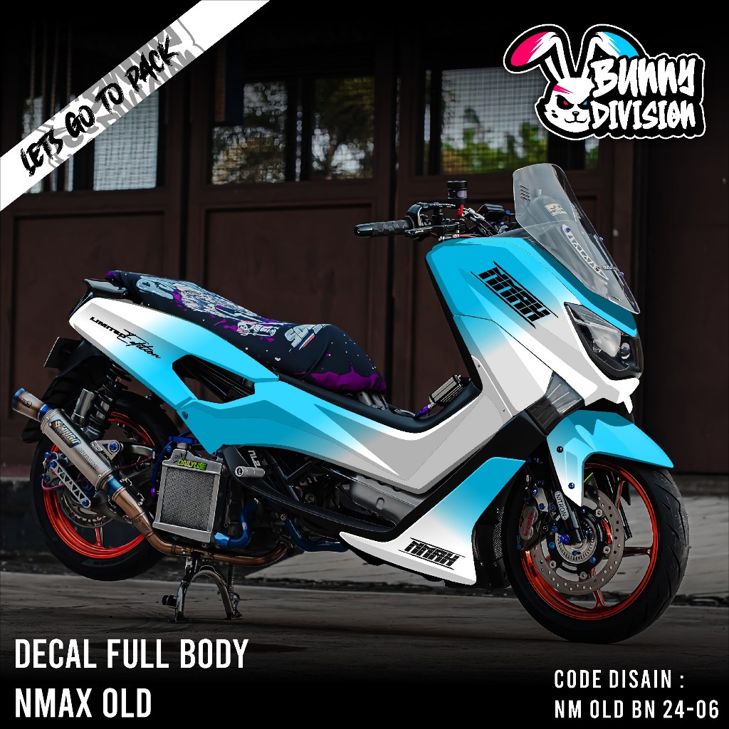 (COD) Decal Sticker Yamaha Nmax Lama 2016 2017 2018 2019 Full Body FullBlok COD Decal Sticker Full B