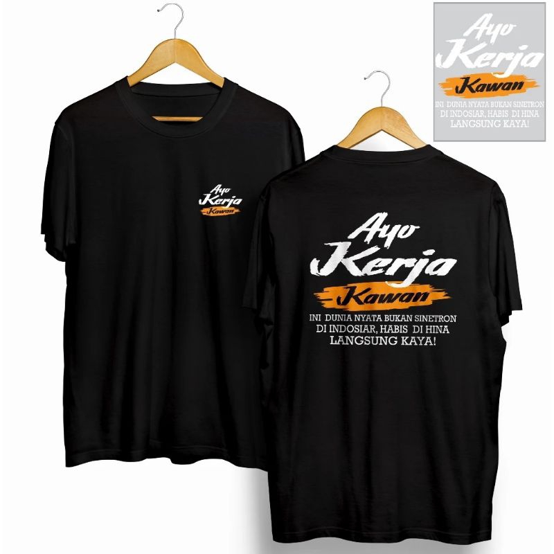 Kaos Distro Ayo kerja kawan