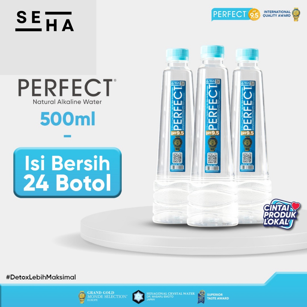 

(EKSPEDISI / KARGO) PERFECT ALKALINE WATER 500 ML x 24 BOTOL