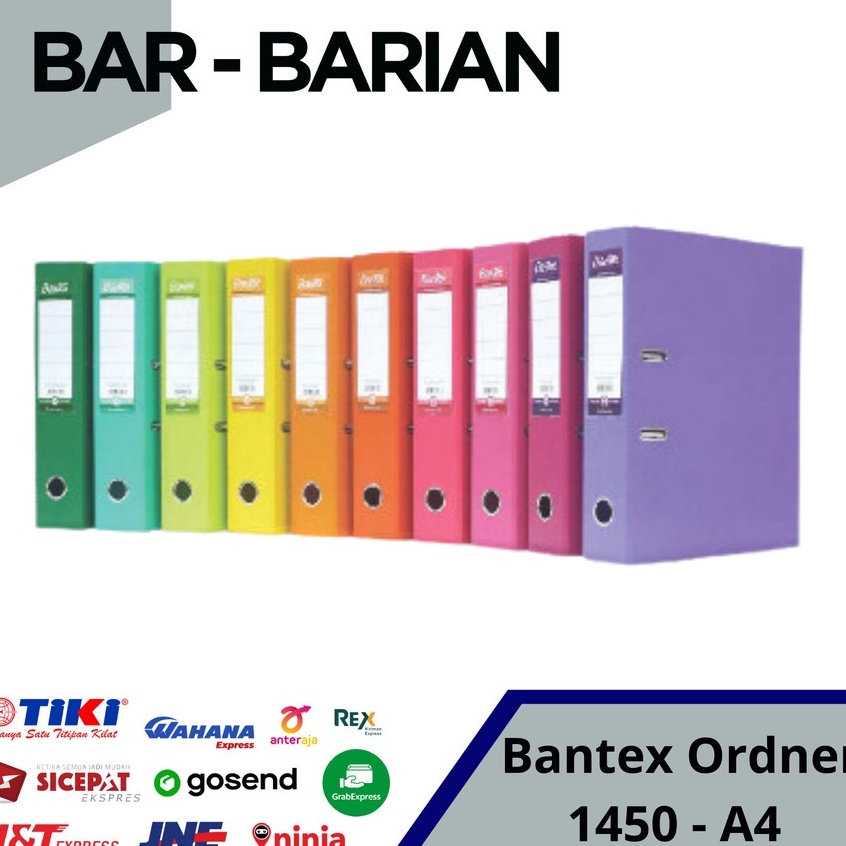 

KODE E9R3 ORDNER BANTEX A4 145 BANTEX LEVER ARCH FILE PP UKURAN A4 145 TEBAL PUNGGUNG 7CM