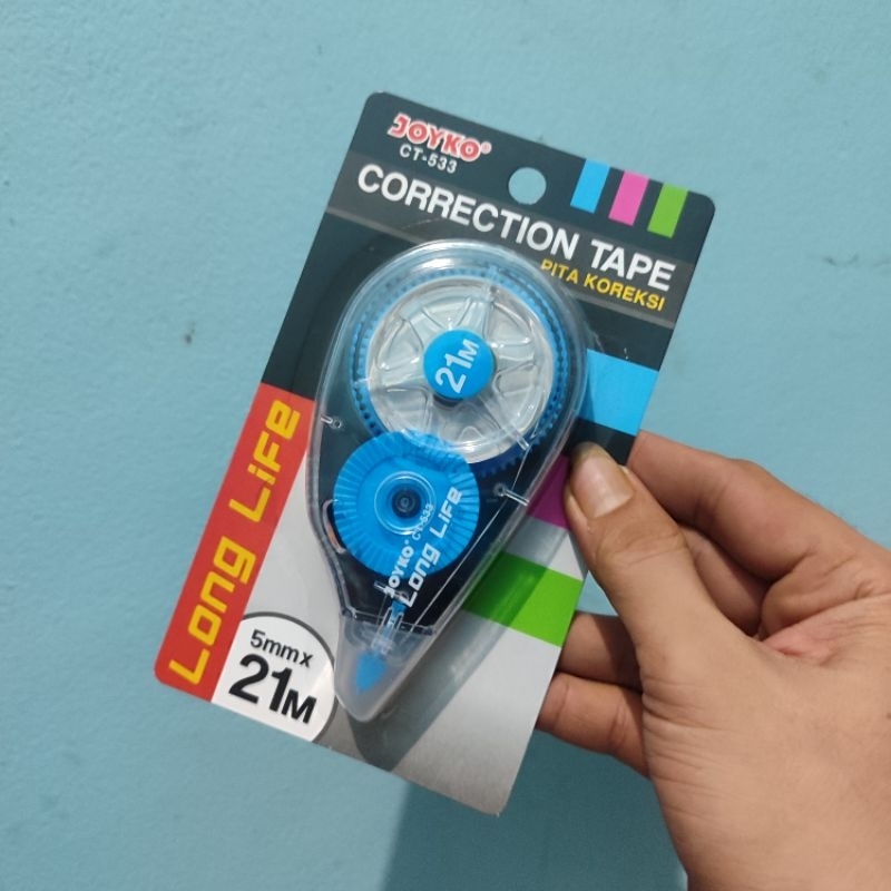 

Correction Tape CT 533 JOYKO ( Panjang 21 Meter )