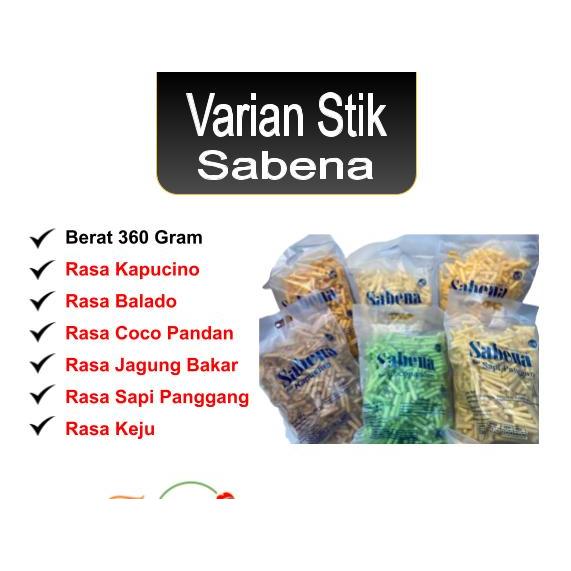 

Semua Varian Stick Sabena 360 Gr / Stik Rasa Balado, Sapi Panggang, Jagung Bakar, Keju, Kapucino