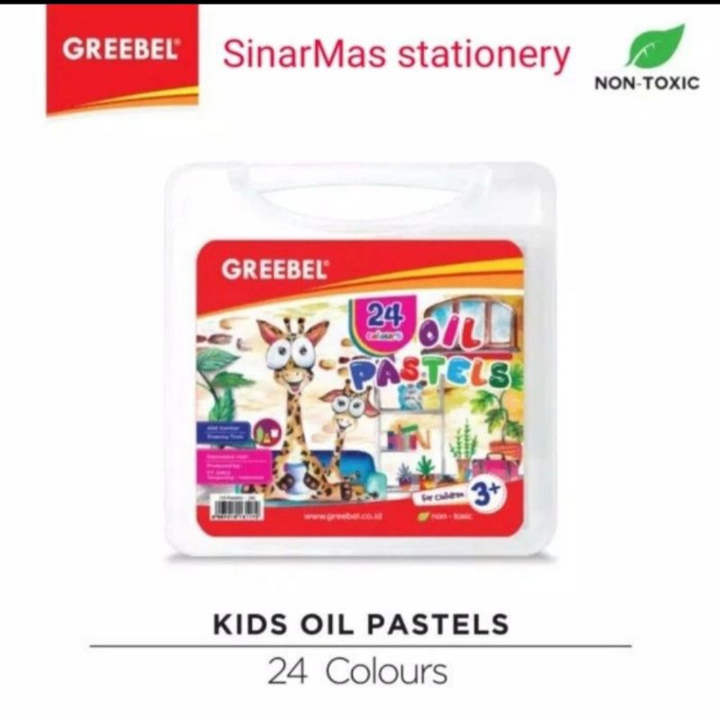 

Crayon 24 warna Greebel/Greebel Oil Pastels 24 Colours non toxic