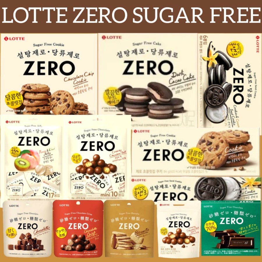 

Lotte Zero Chocolate Sugar Free Chocolat Japan Korea Coklat Sugar Free