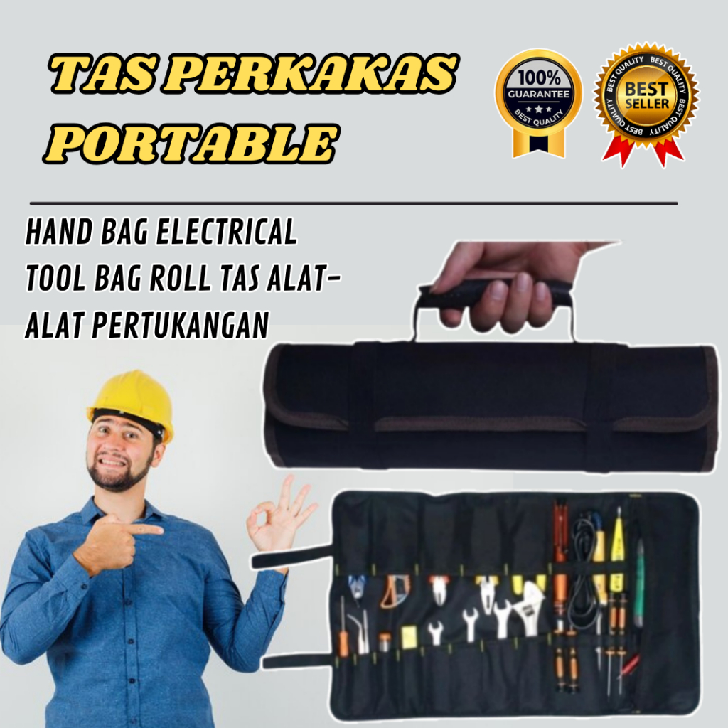 TAS PERTUKANGAN / TAS GULUNG PERALATAN PERTUKANGAN / TAS MINI ALAT PERTUKANGAN