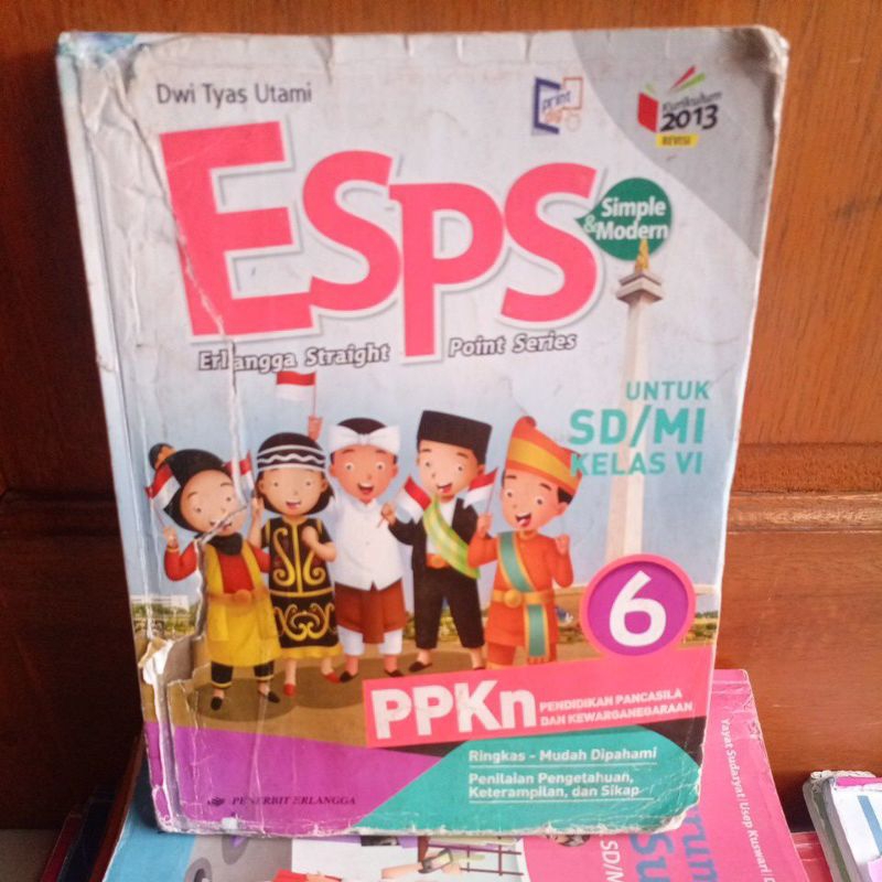 Buku esps PKN kelas 6 SD penerbit Erlangga