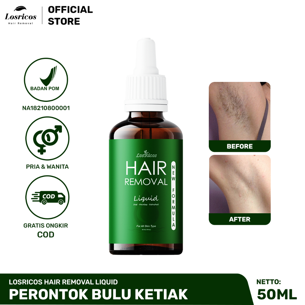 Wax Perontok Bulu Ketiak Losricos Hair Removal Penghilang Bulu Permanen